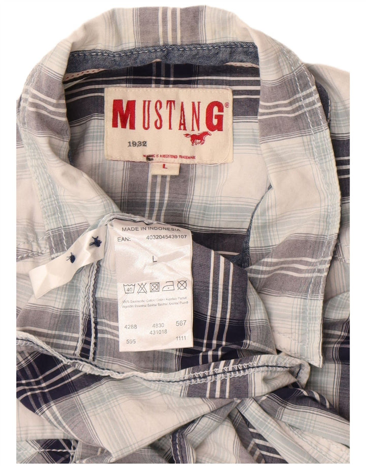 Cămașă pentru bărbați Mustang, mare, multicolor, din bumbac