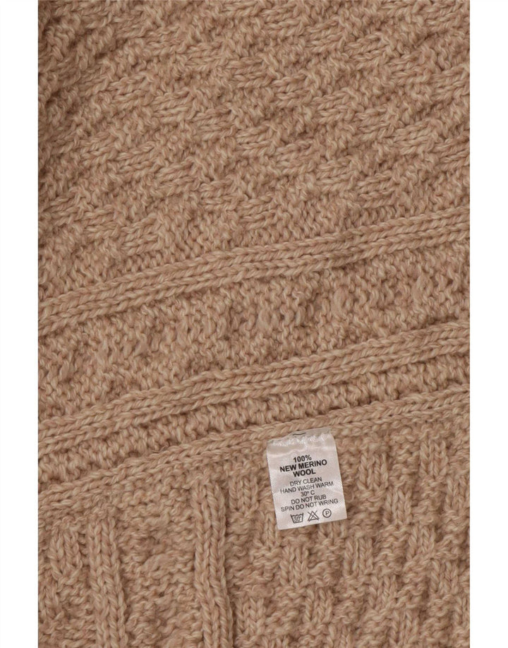 Jumper Poncho Aran pentru femei Mărime Unică Bej