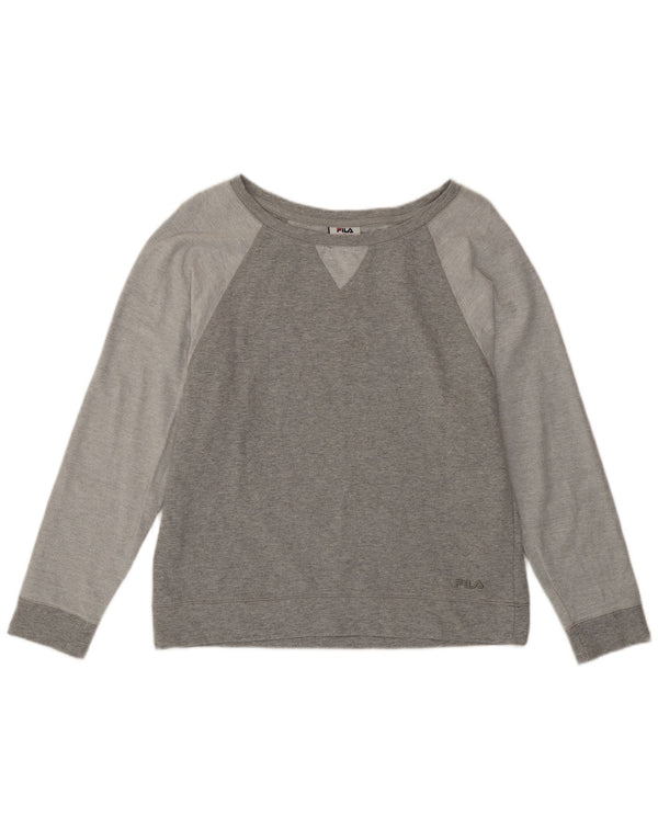 Pulover Fila pentru damă UK 12 Medium Gri Colorblock