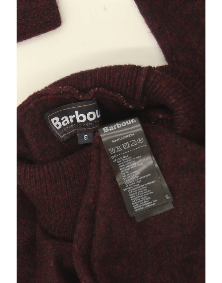 Pulover Barbour pentru femei cu gât rulat din lână maro mică UK 10