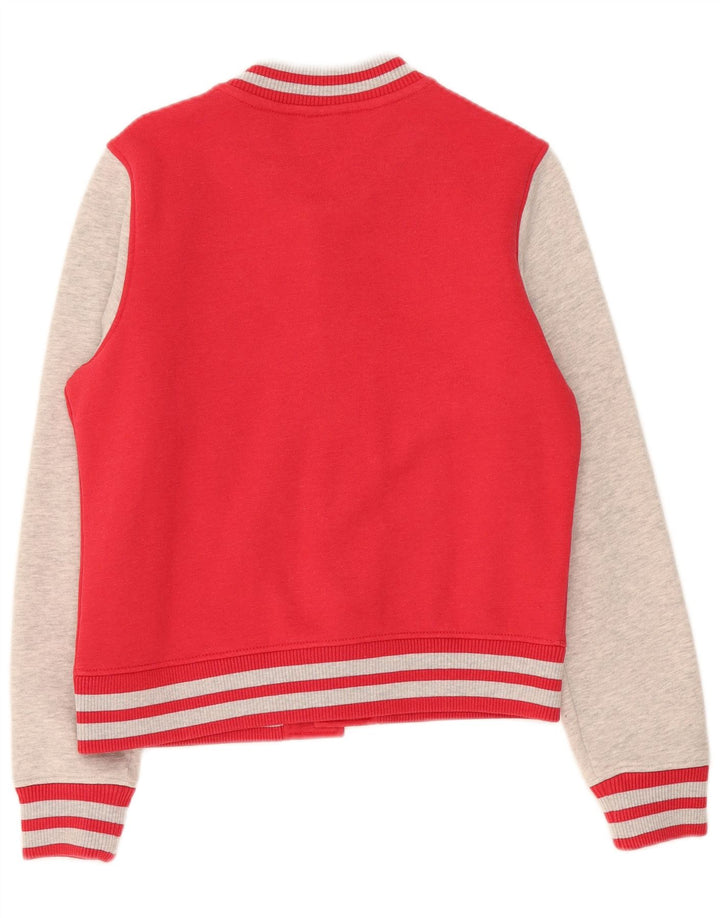 Jachetă de trening Superdry pentru femei UK 14, roșu mediu, bumbac color bloc