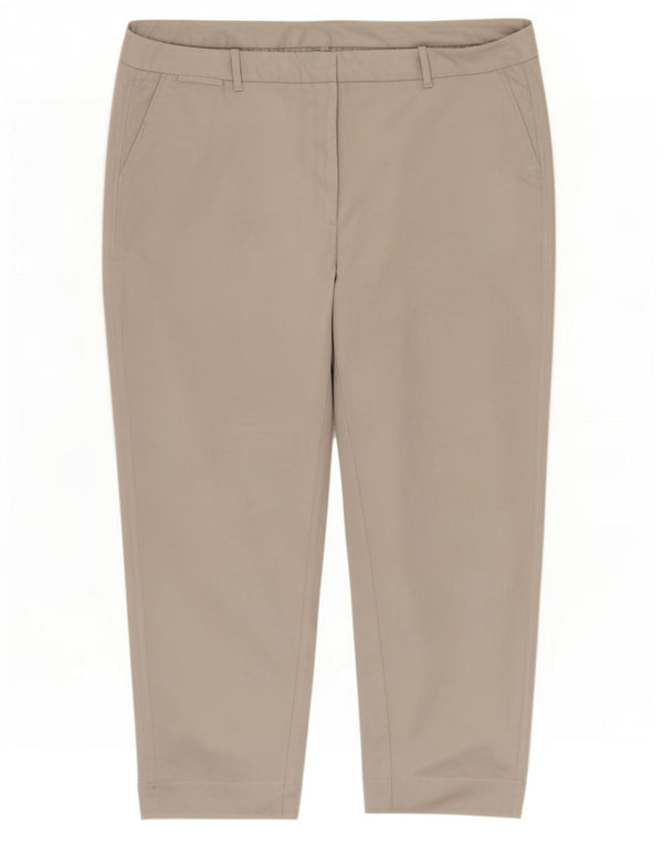 Pantaloni tăiați conici pentru femei Marks & Spencer UK 20 2XL W40 L26 gri