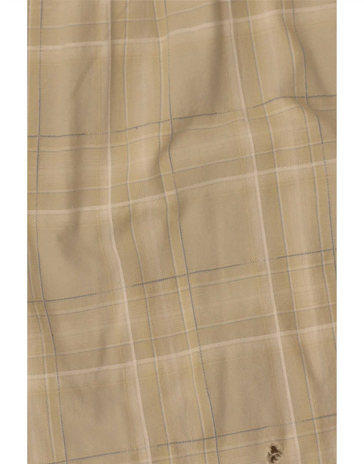 Cămașă cu mânecă scurtă pentru bărbați Camel Active XL, bej, carouri
