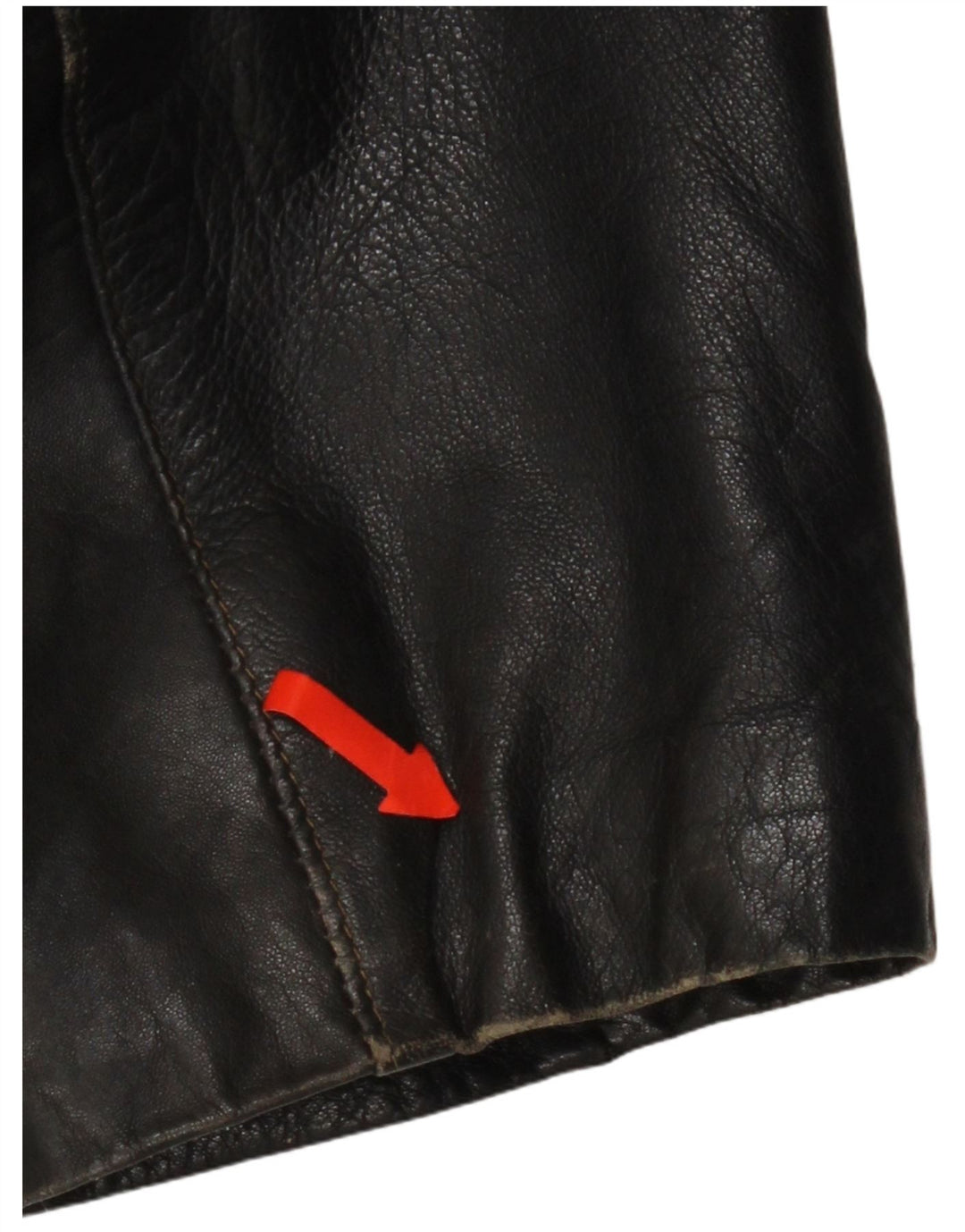 Jachetă de piele vintage pentru femei UK 16, mare, neagră