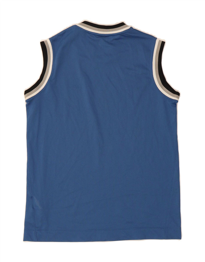 NIKE Boys Vest Top 13-14 Years XL Blue Polyester Vintage Nike and Second-Hand Nike from Messina Hembry 