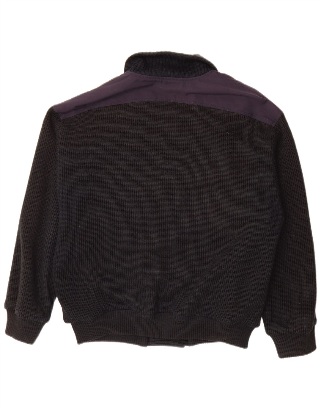 Pulover Cardigan Vintage pentru bărbați la dublu piept IT 48 Medium Bleumarin