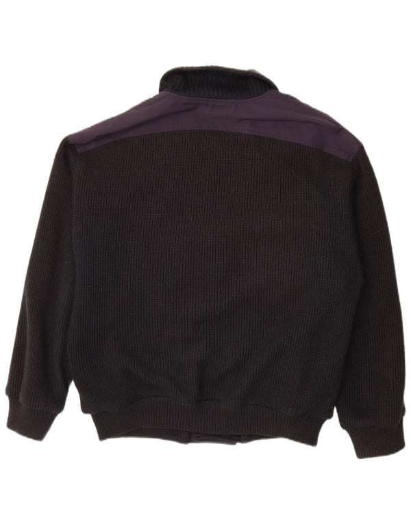 Pulover Cardigan Vintage pentru bărbați la dublu piept IT 48 Medium Bleumarin