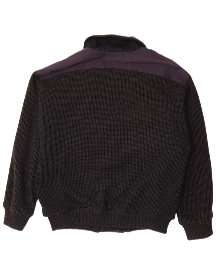 Pulover Cardigan Vintage pentru bărbați la dublu piept IT 48 Medium Bleumarin