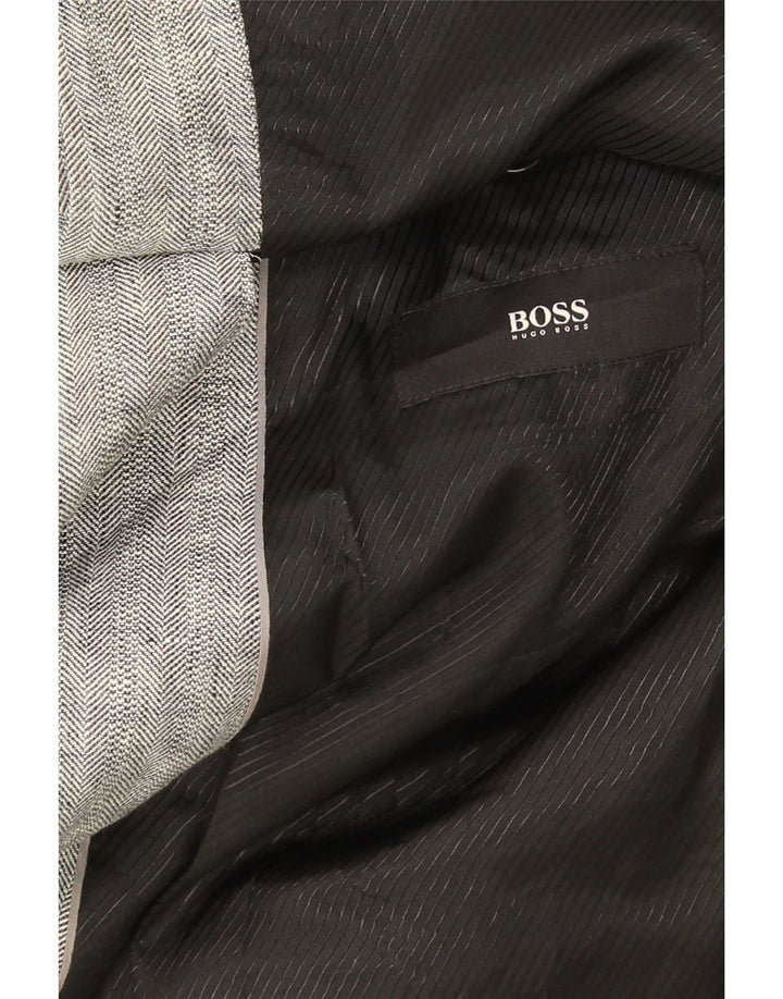 Blazer pentru bărbați Hugo Boss, cu 2 nasturi, EU 62 6XL, in gri