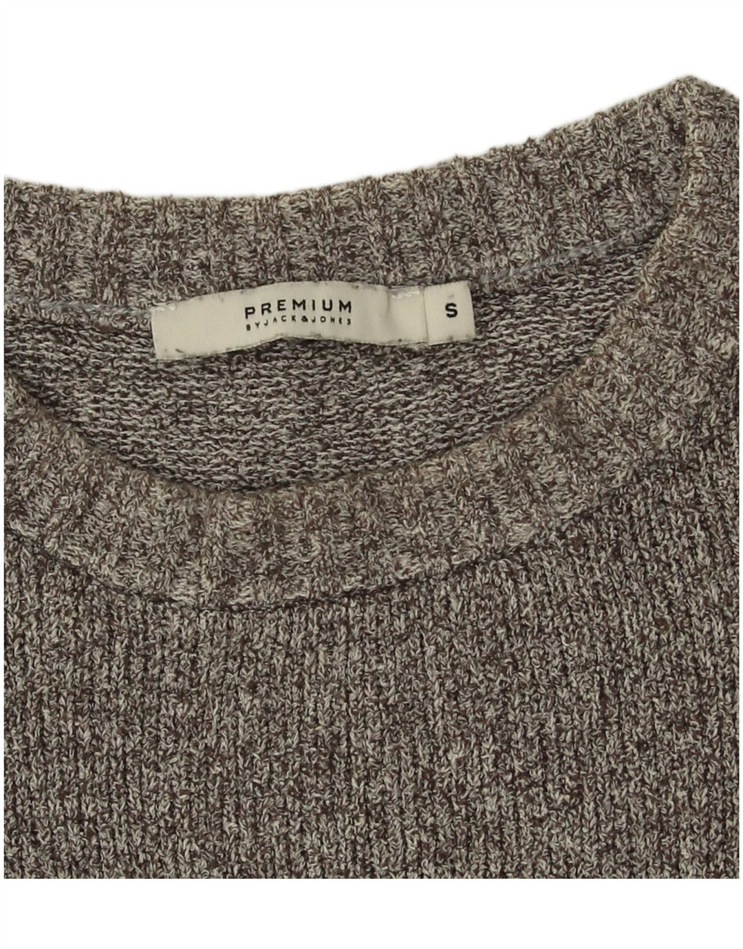 Pulover Jack & Jones pentru bărbați, cu gât crew, bumbac mic, gri