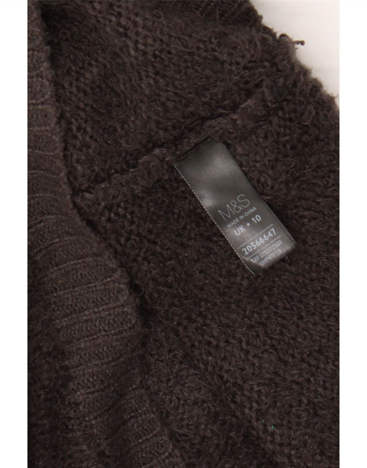 Marks & Spencer Pulover supradimensionat pentru femei cu gât de barcă UK 10 Mic Maro