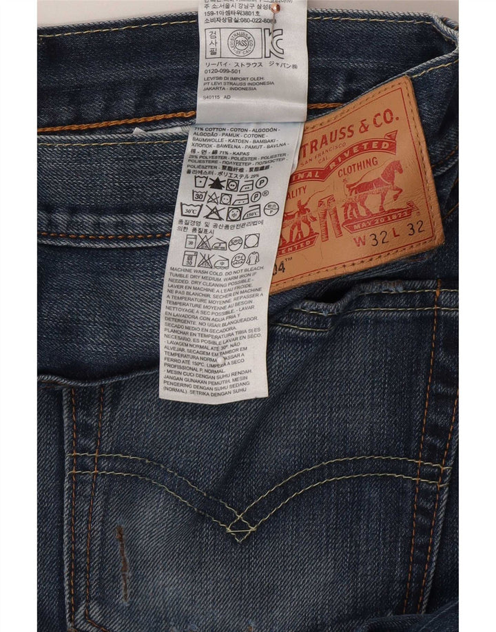 Blugi drepti pentru bărbați Levi's 504 W32 L32 Bumbac albastru