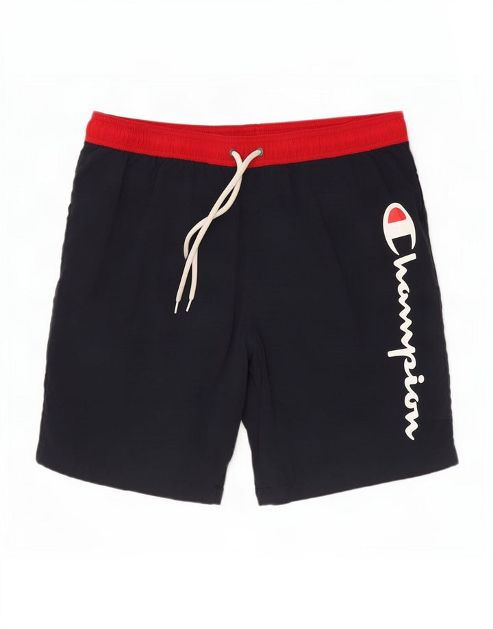 Pantaloni scurți de înot cu grafic pentru bărbați Champion, mari, albastru, color block