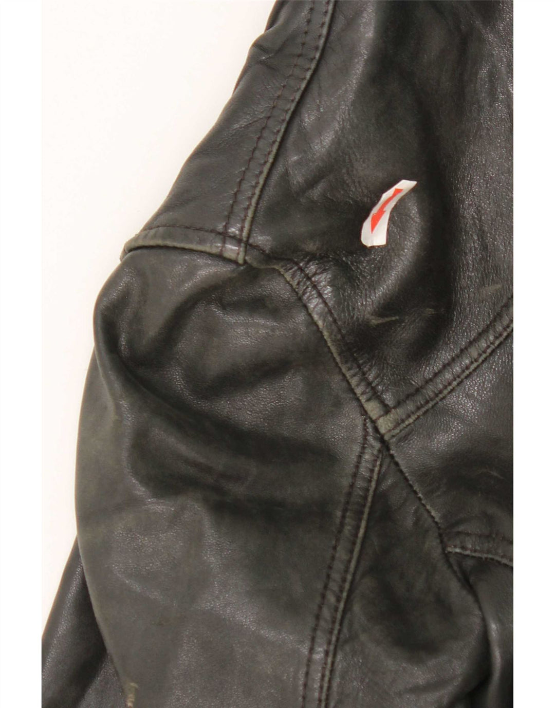 Jachetă de piele pentru motociclist Massimo Dutti pentru femei UK 10 Small Black