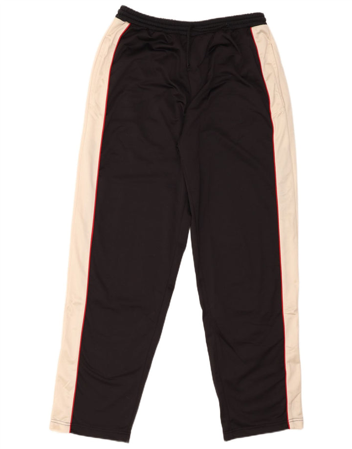 Pantaloni de trening Identic pentru bărbați, mari, negru, poliester color bloc