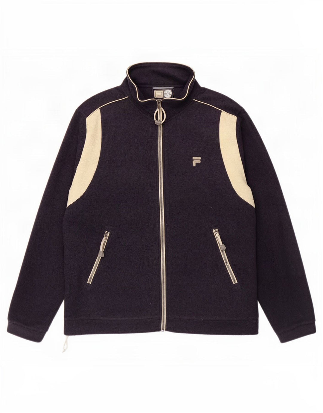 Jachetă fleece pentru bărbați Fila IT 52/54, mare, bleumarin, color block