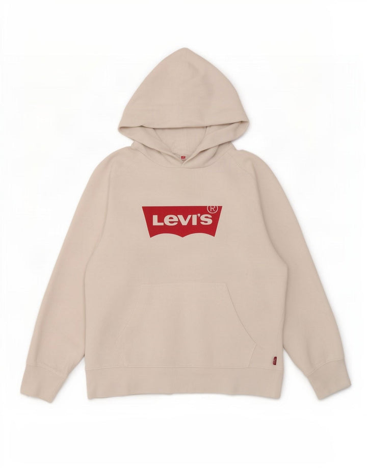 Pulover Levi's pentru bărbați, cu capota, mare, alb