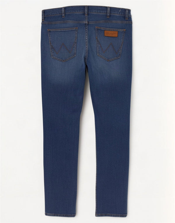 Blugi pentru bărbați Wrangler Larston Slim W36 L32 Bumbac albastru