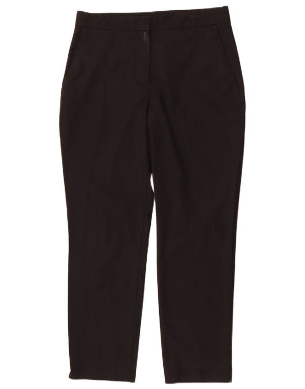 Pantaloni tăiați, slim, cu talie înaltă, pentru femei Zara EU 38 Mici L28 L26 Negri