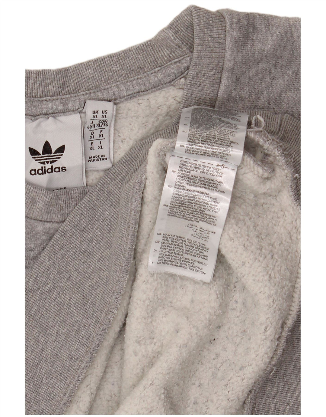 Hanorac pentru bărbați Adidas Jumper XL, bumbac cu pete gri