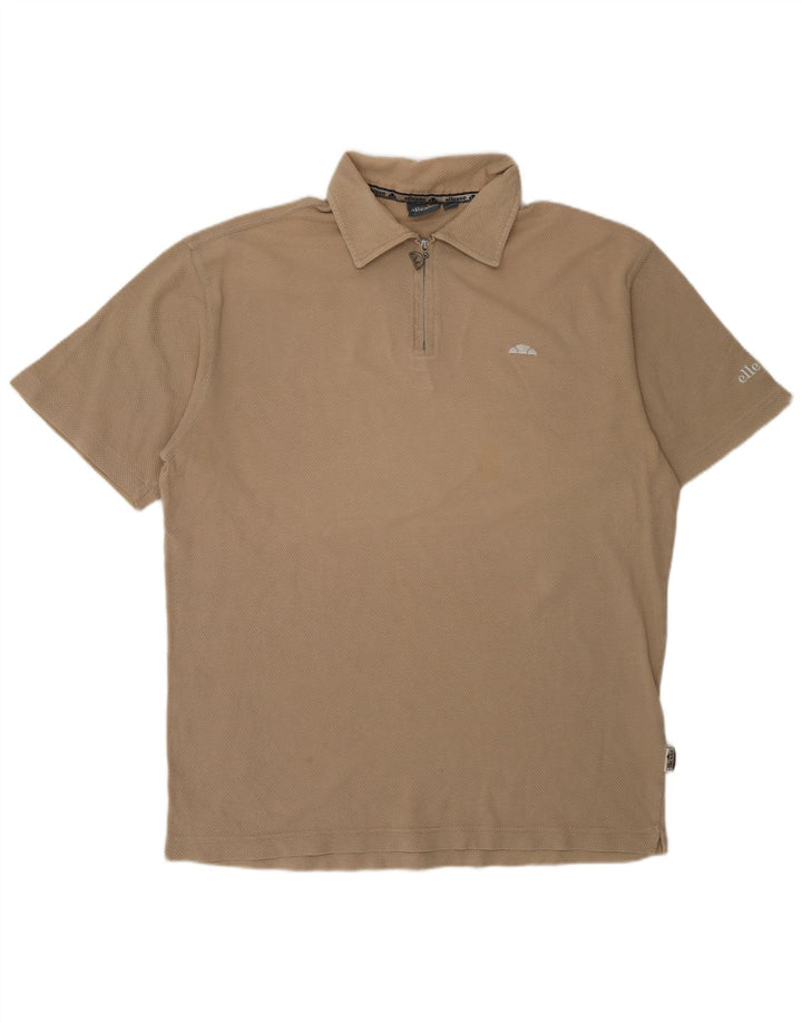 Tricou polo bărbați Ellesse IT 50 Bej mediu