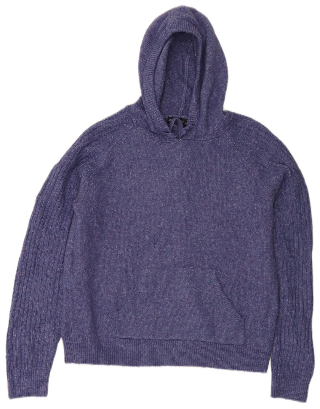 Pulover cu glugă pentru femei Marks & Spencer UK 14 Medium Blue Flecked