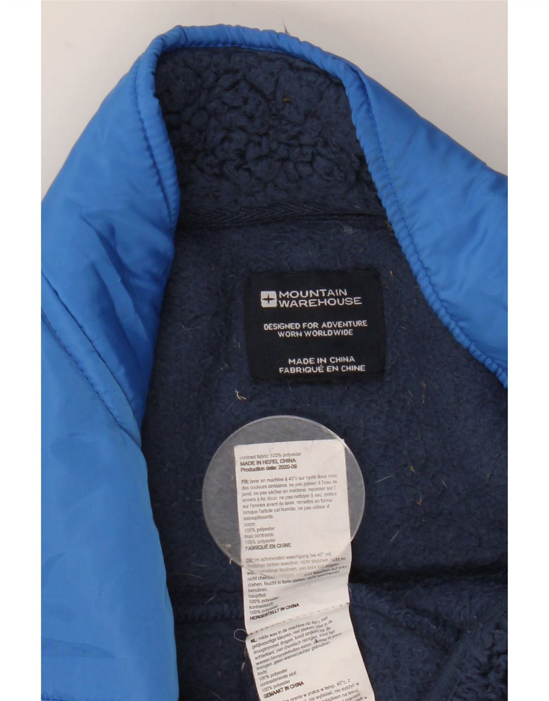 MOUNTAIN WAREHOUSE Jachetă fleece pentru băieți 12-13 ani, albastru bleumarin, color block