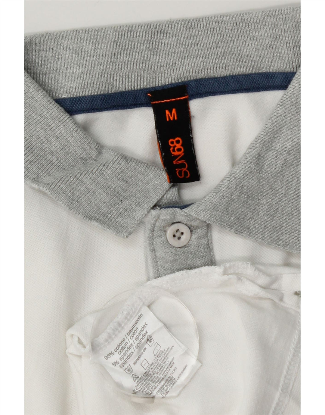 Sun68 Tricou Polo Rugby Băieți 13-14 Ani Bumbac Alb Mediu