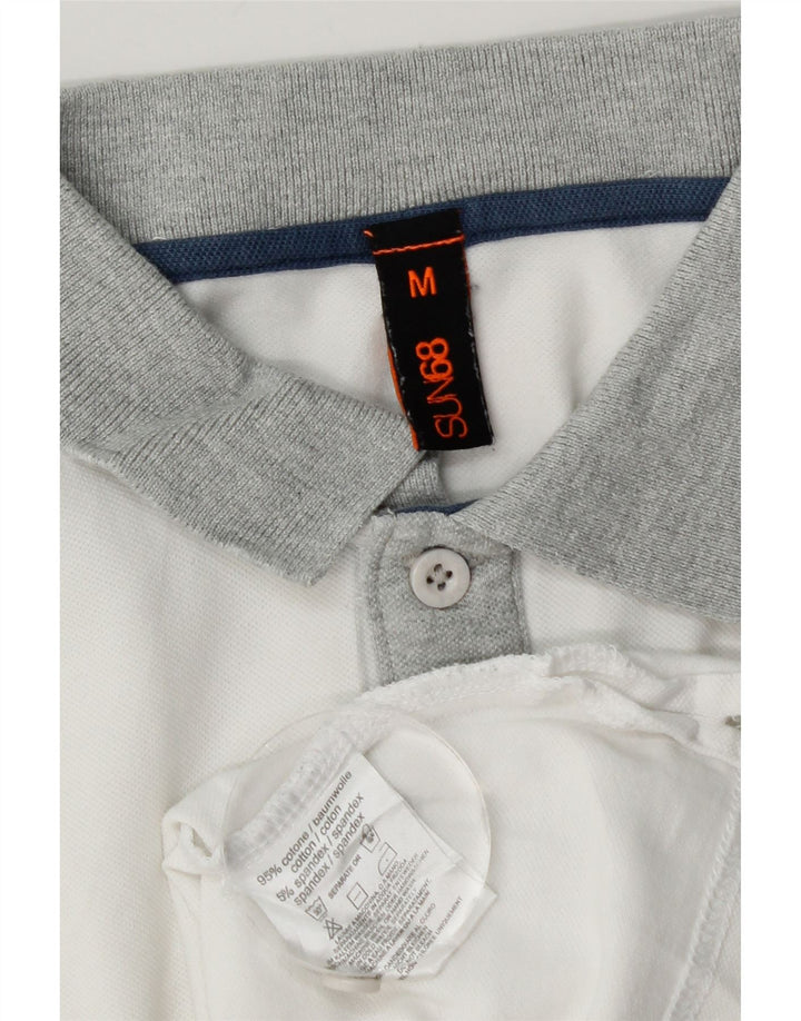 Sun68 Tricou Polo Rugby Băieți 13-14 Ani Bumbac Alb Mediu