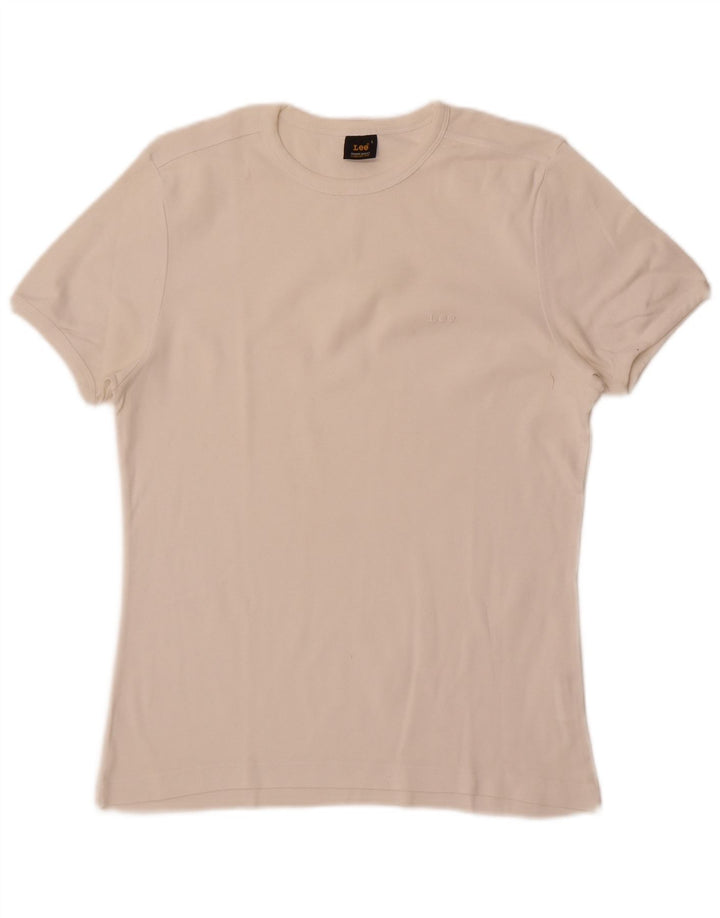 Tricou pentru femei Lee Top UK 14, mare, alb, bumbac