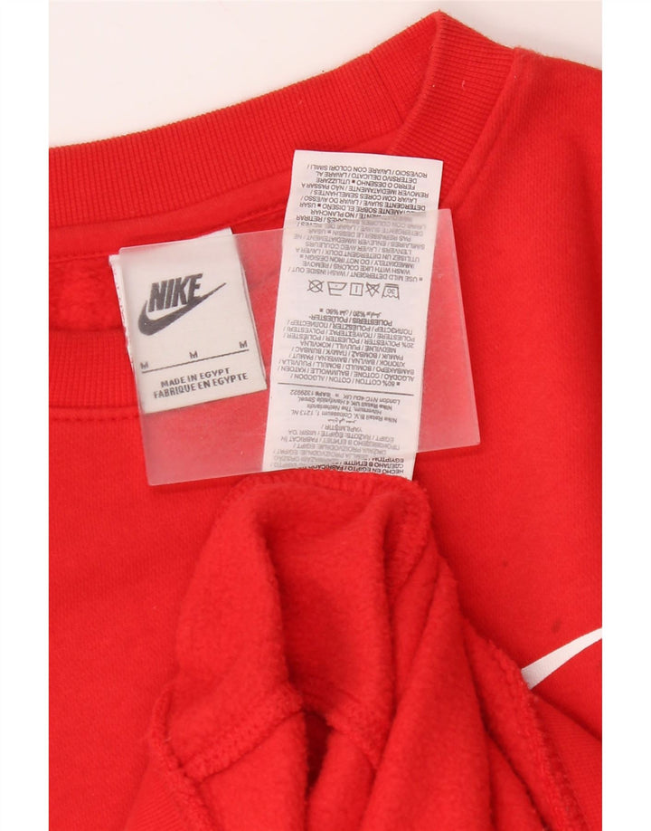 Hanorac grafic pentru bărbați Nike Pulover, bumbac roșu mediu