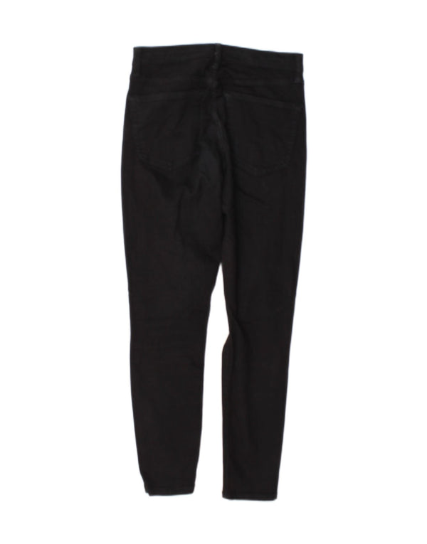 Topshop Womens Jamie Distressed Skinny Jeans  W28 L26 Black Polyester