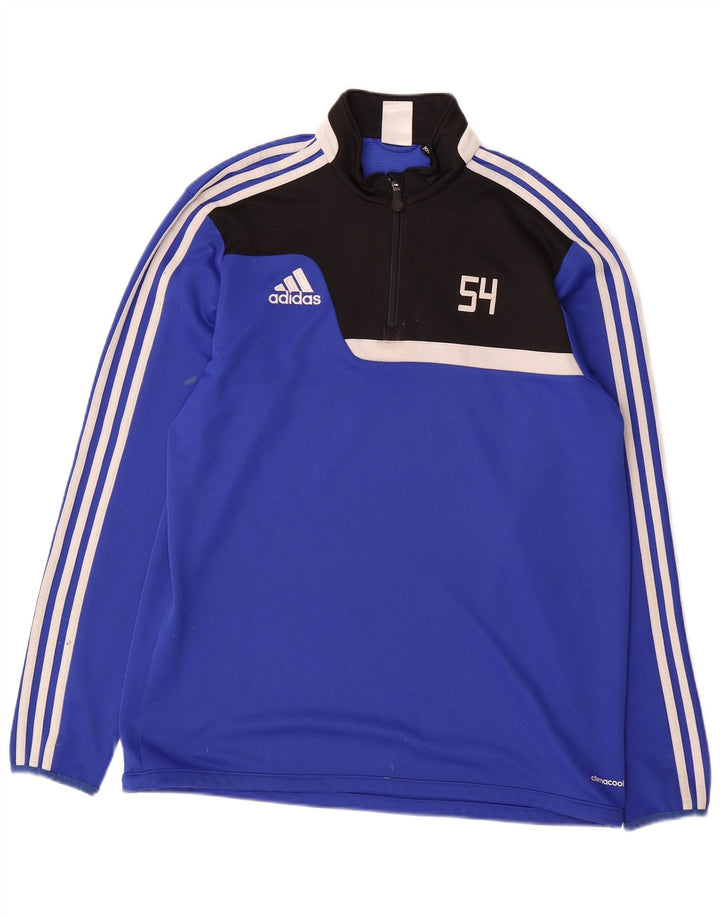 Top de trening Climacool Pullover ADIDAS pentru bărbați, mare, albastru, bloc de culoare