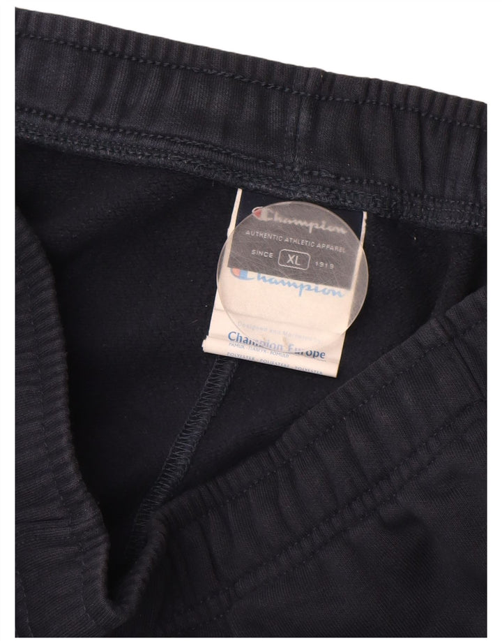 Pantaloni de trening pentru bărbați CHAMPION XL Bumbac bleumarin