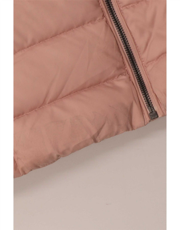 Jachetă căptușită cu glugă pentru femei Tommy Hilfiger UK 10 Poliester roz mic