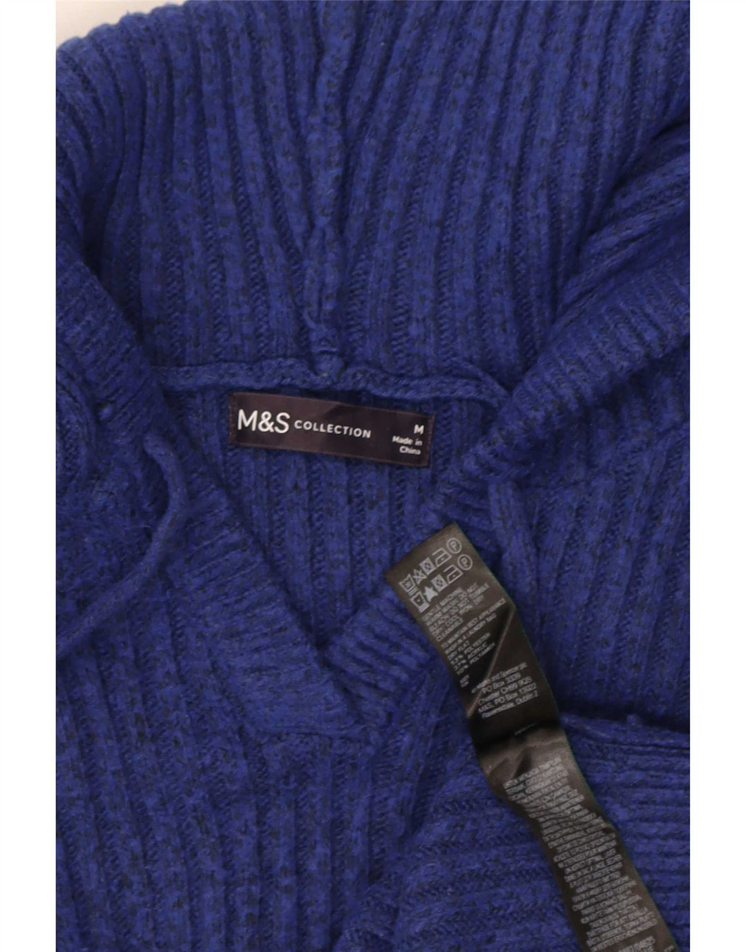 Pulover cu glugă pentru femei Marks & Spencer UK 14 Medium Bleumarin
