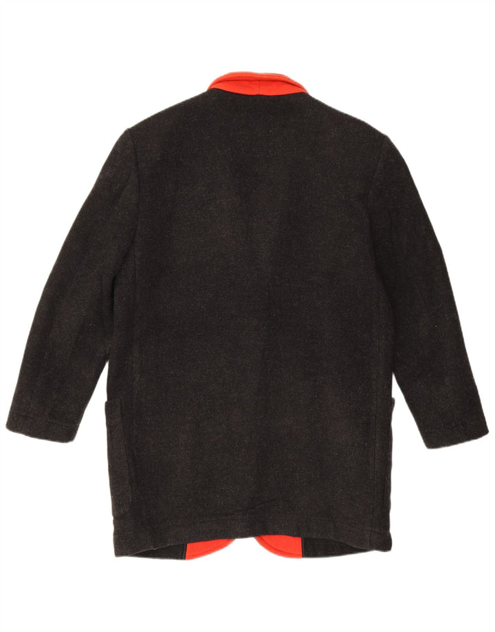 Jachetă Benetton pentru femei, supradimensionată, cu 3 nasturi, IT 40 Small Black