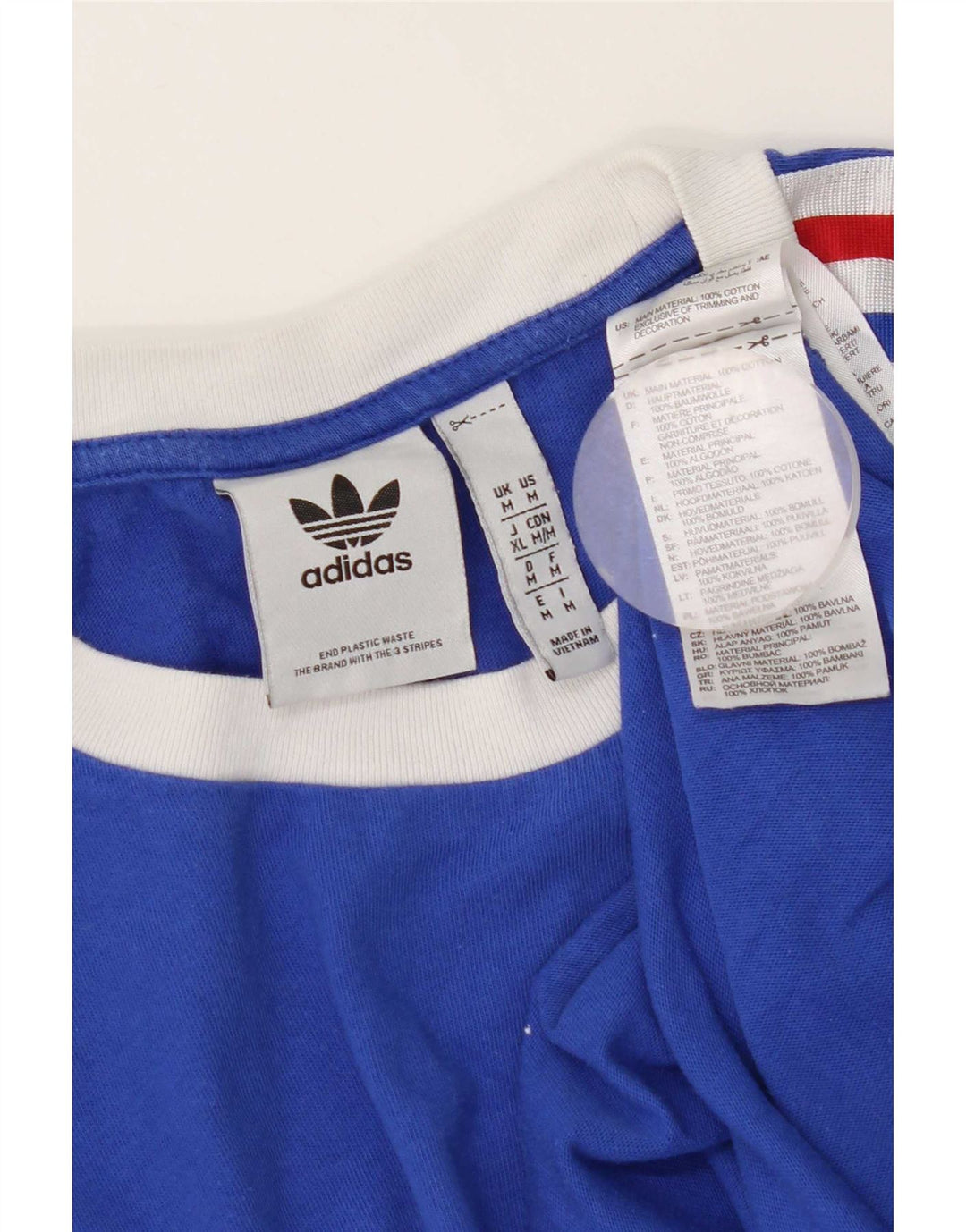 Tricou pentru bărbați Adidas Top Medium Blue Bumbac