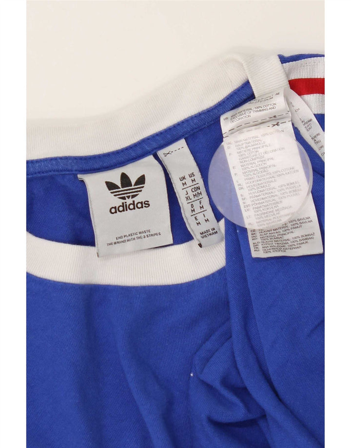 Tricou pentru bărbați Adidas Top Medium Blue Bumbac