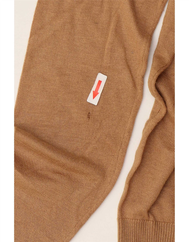Pulover pentru femei cu gât țestoasă Zara UK 10 Mic Bej