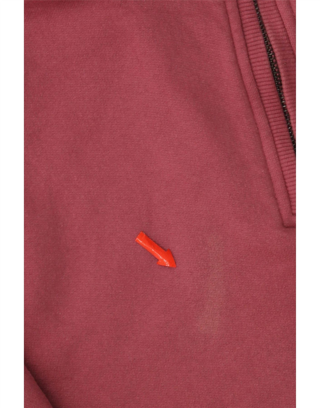 Crew Clothing Hanorac pentru femei cu fermoar și gât Pulover Bumbac roz mediu
