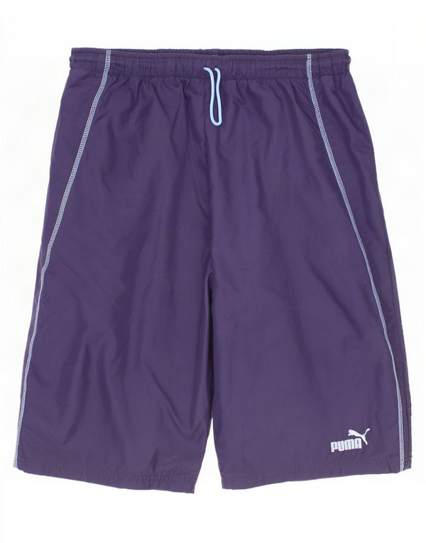 Pantaloni scurți sport Puma pentru băieți 13-14 ani, bleumarin