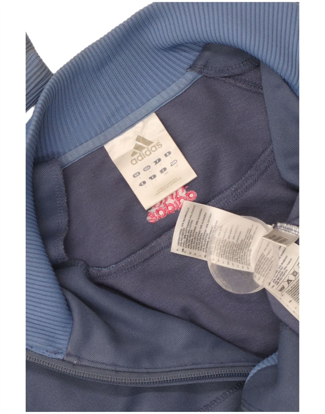 Trening pentru bărbați Adidas Top Jachetă mare, albastru bleumarin, bumbac cu dungi