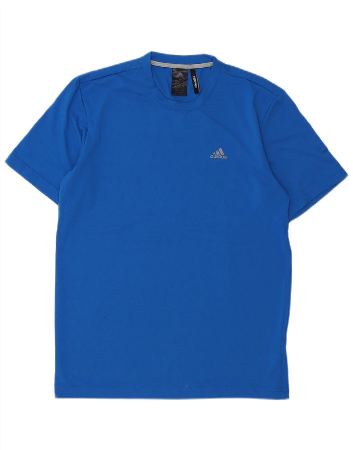 Tricou Adidas Climalite pentru bărbați Top mic, albastru, poliester
