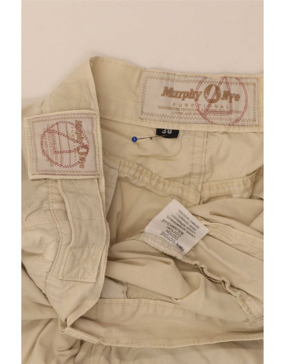 Pantaloni scurți cargo pentru bărbați Murphy & Nye W38 XL, bumbac bej