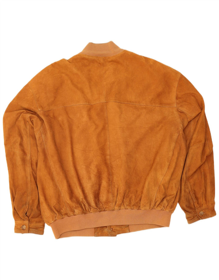 Jachetă bomber din piele intoarsa pentru barbati Kapraun UK 42 XL maro
