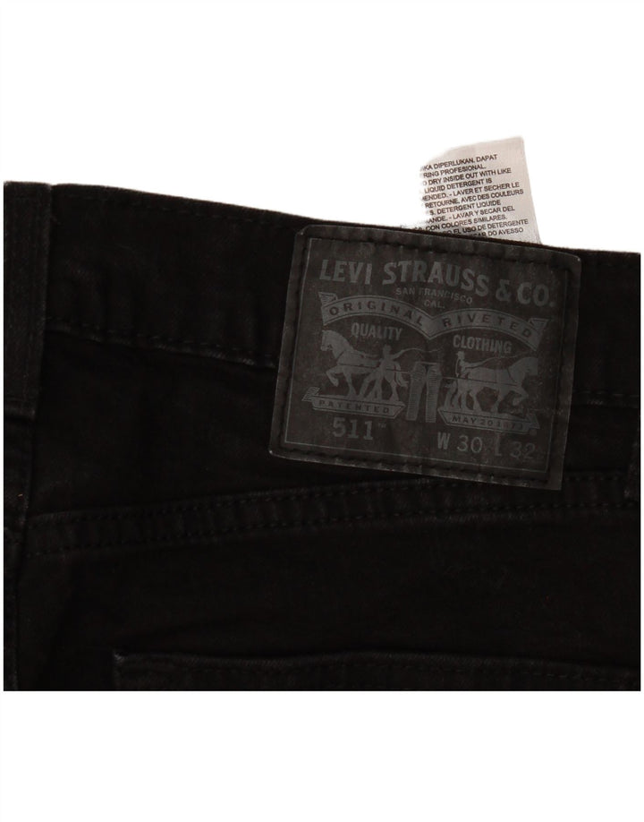 Blugi Levi's 511 Slim pentru bărbați W30 L32 bumbac negru