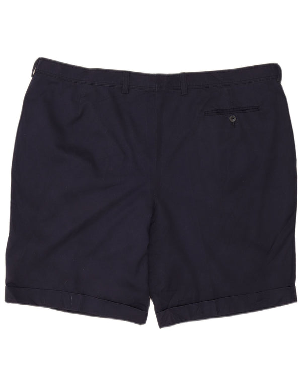 Lacoste Mens Chino Shorts IT 54 2XL W42 Navy Blue Polyester