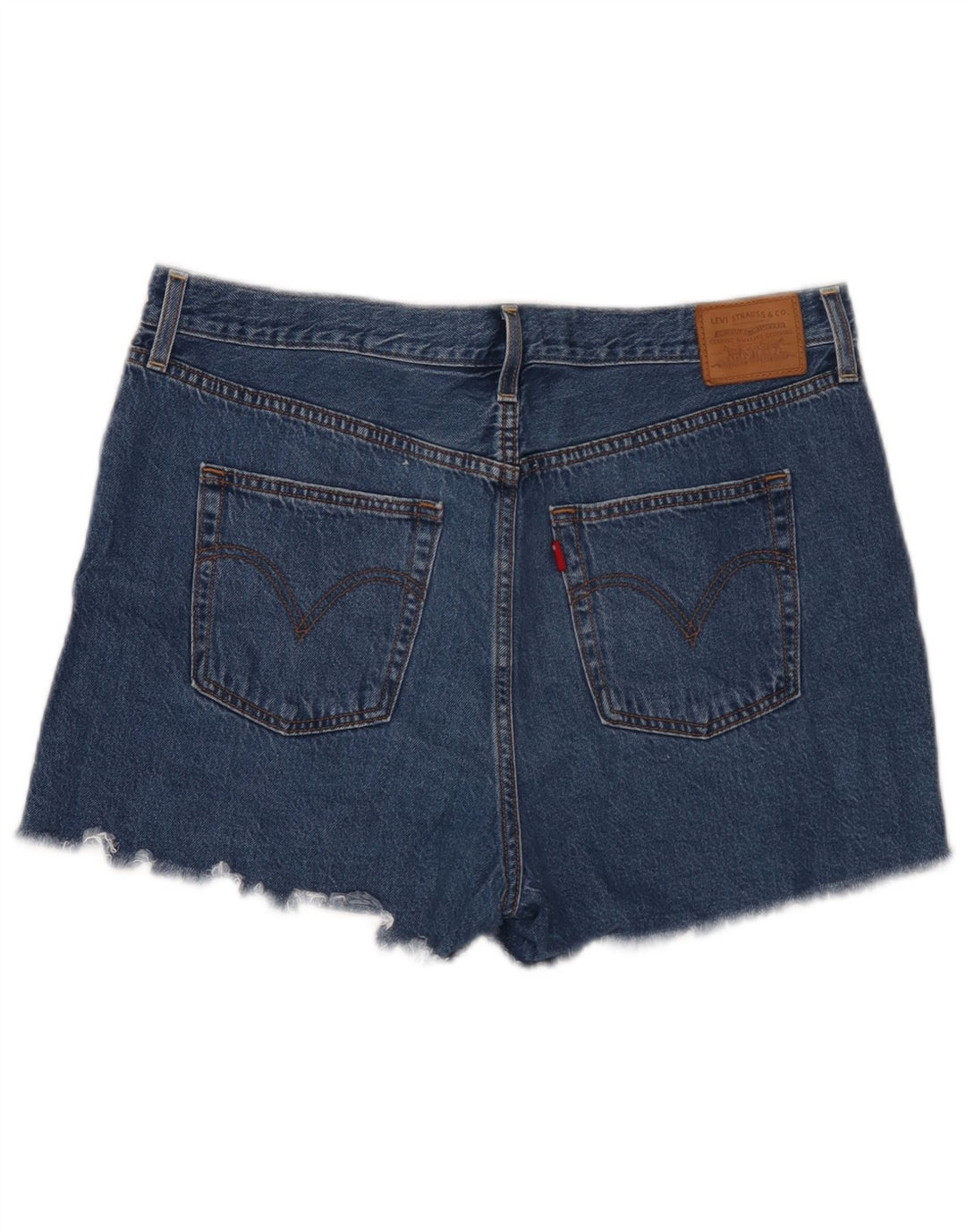 Pantaloni scurți Levi's Ribcage Distressed Denim W34 Large Blue