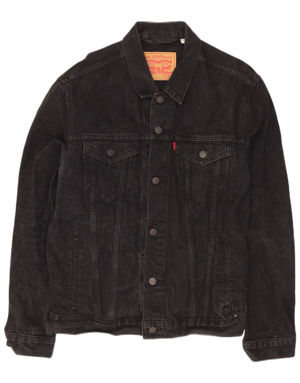 Jachetă de blugi pentru bărbați Levi's UK 40, mare, negru, bumbac